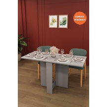 Lüks Katlanır Mutfak Yemek Masası %100 MDF  Pratik Çalışma Masası KM32