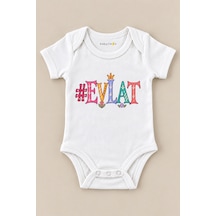 Babylimon Evlat Beyaz Kısa Kollu Çıtçıtlı Bebek Zıbını Beyaz - 930084009 Beyaz