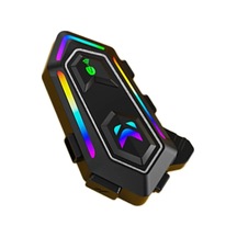Karler Bass Krm2 Rgb Motosiklet Sürücüleri İçin Ipx6 Su Geçirmez Özellikli Kablosuz Bluetooth Kulaklık - Siyah