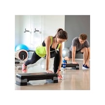 Slipt Ckspor 2 Kademeli Ayarlanabilir Fitness Step Tahtası, Siyah