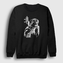 Presmono Unisex Mic The Notorious Bıg Sweatshirt Siyah