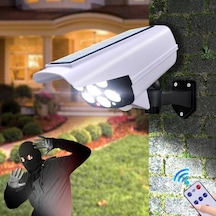 Güneş Işığı Hareket Sensörü Güvenlik Kukla Kamera Kablosuz Dış Mekan Projektör Ip65 Su Geçirmez 77 Led Lamba Ev Bahçe İçin 3 Modu