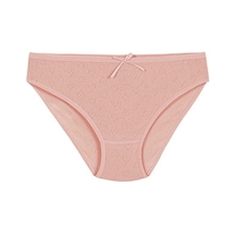 6 Adet Yıldız Bayan Ribana Kalpli Bikini Külot Pudra 3573 Pudra