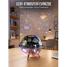Yıldızlı Gökyüzü Efektli Uzay Temalı Nemlendirici Lamba Yeni Nesil - Lisinya Çok Renkli
