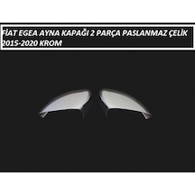 Fiat Egea Krom Ayna Kapağı 2 Parça Paslanmaz Çelik 2018 2019 2020