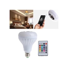 LED Ampul Işık Kablosuz Bluetooth Ses Hoparlör Kumandalı