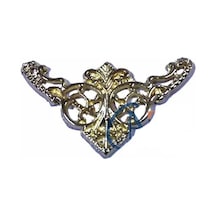 Dekoratif Köşe Süsü, Köşelik - Küçük, 19x34mm, Sarı, 1 Adet Çok Renkli