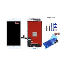 Apple Uyumlu iPhone 8 Plus Lcd Ekran Dokunmatik -a- Kalite + Tamir Seti + Toz Bantı Beyaz
