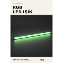 Onerous Rgb Led Işık, Uzaktan Kumandalı Yeşil