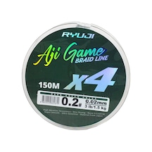Ryujı Ajı Game 4x, 150m, Dark Green İp Misina
