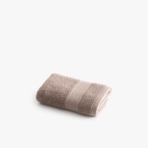 Lara Prestij Serisi El Havlusu Bordürlü 30x50 Kahverengi, Oeko Tex Standard 100 Sertifikalı %100 Ege Pamuğu, Dokuma 550 Gsm