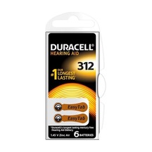 Duracell No 312 Kulaklık Pili 1 Paket 6'lı