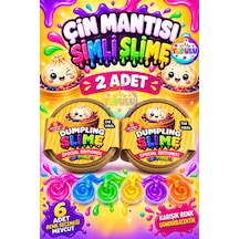 Çin Mantısı Slime Oyun Jeli Simli Dumpling 2 Adet Esnek Sürpriz 6 Renk Eğitici-öğretici Duyu-motor Beceri Oyuncağı Çok Renkli Çok Renkli