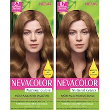 Neva Color Natural Color Saç Boyası 8.7 Açık Karamel 2'li Set