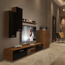 Decoraktiv Eko 6 Mdf Dvd Tv Ünitesi Tv Sehpası Ceviz - Siyah