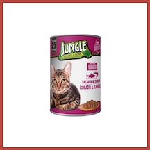 Jungle Kedi Konserve Somonlu & Karidesli 400gr 1 Adet Erdotıca