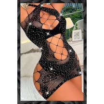 Senberries Qcfashion Dökülmez Elmas Taşlı Fantezi Vücut Çorabı