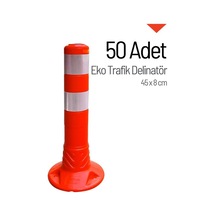 Eko Trafik İleri Trafik Delinatörü 45  x  8 CM Esnek Duba 50 Adet - 3298
