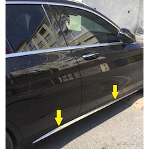 Mercedes W205 C Serisi Amg Krom Yan Kapı Çıtası Aks. 4 P. P.Çelik