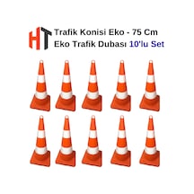 Eko Trafik Konisi 75 Cm -10 Adet