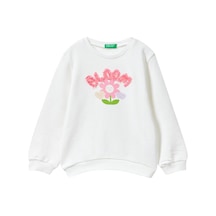 Kız Çocuk Sweatshirt BEYAZ