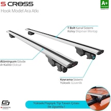 S-dizayn Universal Hook Anahtarsız Model Gri Ara Atkı 118 Cm A+ Kalite