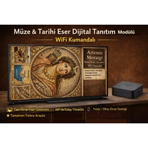 Müze & Tarihi Eser Dijital Tanıtım Panosu Modülü Wifi Kumandalı