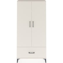 Arges Dolap 4 Raflı Tek Çekmeceli 2 Kapaklı 88x30x182 Aytaşı-... Aytaşı