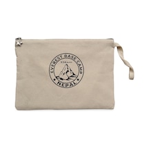 Everest Base Camp Nepal Krem Clutch Astarlı Cüzdan / El Çantası Krem