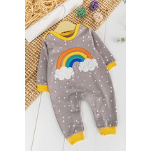 Babymod Gökkuşağı Desenli Kız/erkek Bebek Tulum 001