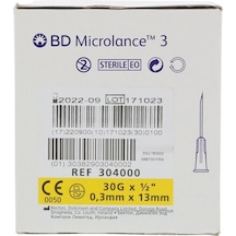 Bd Microlance 30 G 13 Mm Sarı İğne Ucu 100'lü