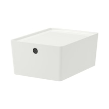 Ikea Kuggıs Kapaklı Depolama Kutusu 26 X 35 X 15 Cm Beyaz