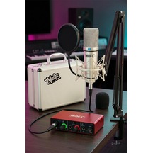 Cx1-c Mikrofon Glx-500 Ses Kartı + Stand Pop Filtre Set