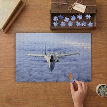 Bulutların Üstünde Süzülen Uçak Tasarımı 240 Parça Ahşap Puzzle Ahşap Kutuda Mpy20173