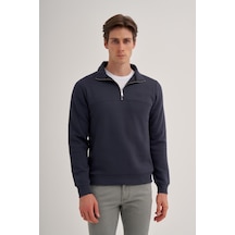 Cazador 56180 Erkek Dik Yaka Sweat S.blue
