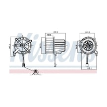 Nıssens 87621 Kalorifer Motoru A0008304901