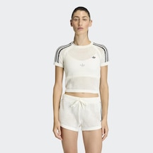 Adidas Ke0200 Crochet Tee Kadın Tişört Beyaz