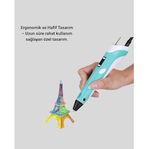 Ilkeshop Yaratıcı Çizim Ve Modelleme İçin Profesyonel 3d Yazıcı Kalem Çok Renkli