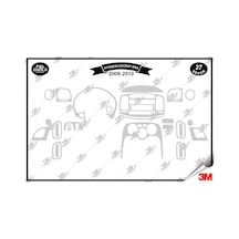 Hyundai Accent Era 2006-2010 Torpido Konsol Trim Göğüs Maun Kaplama Set 27 Parça Gümüş