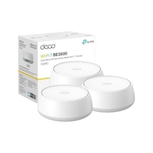 Tp-link Deco Be23 Çift Bantlı Be3600 Wifi 7 Mesh Wi-fi Sistemi 4 Akışlı 3,6 Gb/sn, 160 Mhz 6.500 Sq.ft'ye Kadar Alanı Kapsar 2 2.5g Bağlantı Noktaları Kablolu Ana Taşıyıcı V...-121822