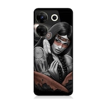 Tecno Camon 20s Pro Uyumlu Kızılldereli Kız Dreamcatcher Desenli Silikon Kılıf