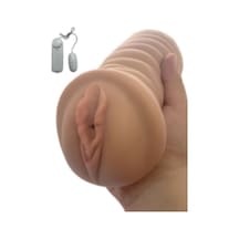 Erofoni Yeni Nesil Büyük Boy Titreşimli 18 CM Gerçekçi Süper Realistik Suni Vajina Mastürbatör
