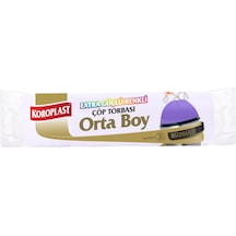 Koroplast Renkli Çöp Torbası Orta Boy 10'lu
