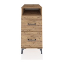 Kronos Komodin Tek Raflı 2 Çekmeceli 44x59x96 Çam-çam Çam
