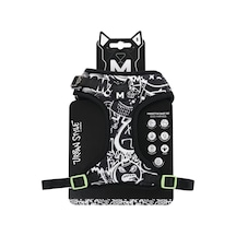 Urban Style Siyah/beyaz Easy Fit Köpek Göğüs Tasması S