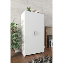 Kzy 110 Cm Ayakkabı Dolabı beyaz
