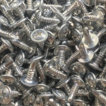 Rysb 4.8x22 Mm 100 Adet Beyaz Pul Başlı Matkap Uçlu Vida Otomatik Vida