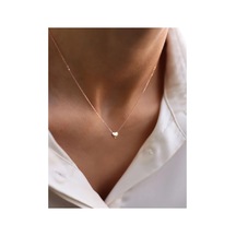 Lunarie Minimal Kalp Kolye Rose Gold Kararmaz Çelik Zarif Günlük Altın