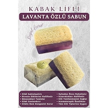 Doğal Kabak Lifli Lavanta Özlü Sabun Cilt Yenilenmesini