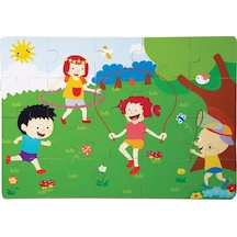 1276-cs Chiva. İlkbahar Ahşap Yer Puzzle